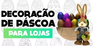 Decoração de Páscoa para loja