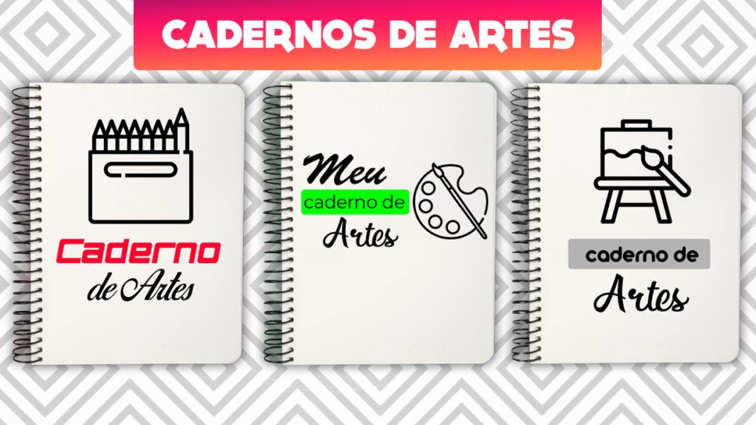Capas de Carderno de Artes para Imprimir (Muito Fácil)