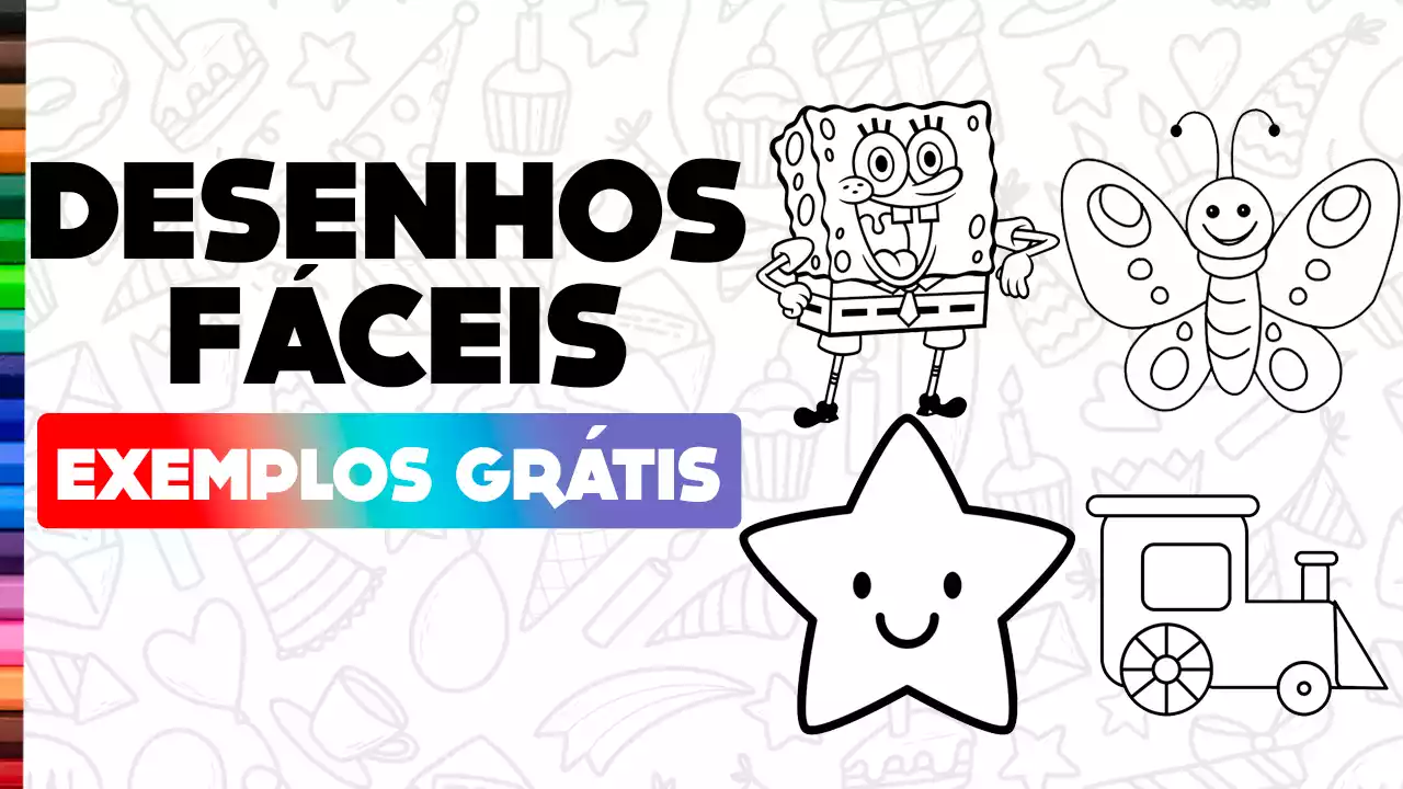 40 Desenhos para desenhar fácil e bonito