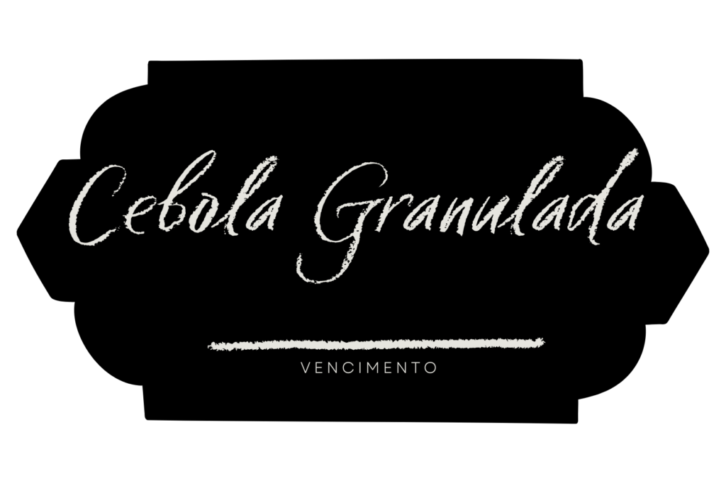 Etiqueta cebola granulada