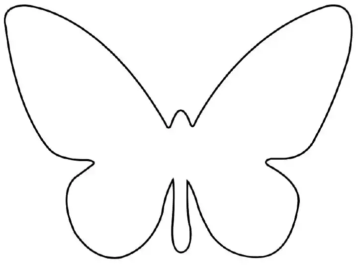 Molde de borboleta para imprimir