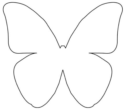 Moldes de borboleta para imprimir e recortar grátis