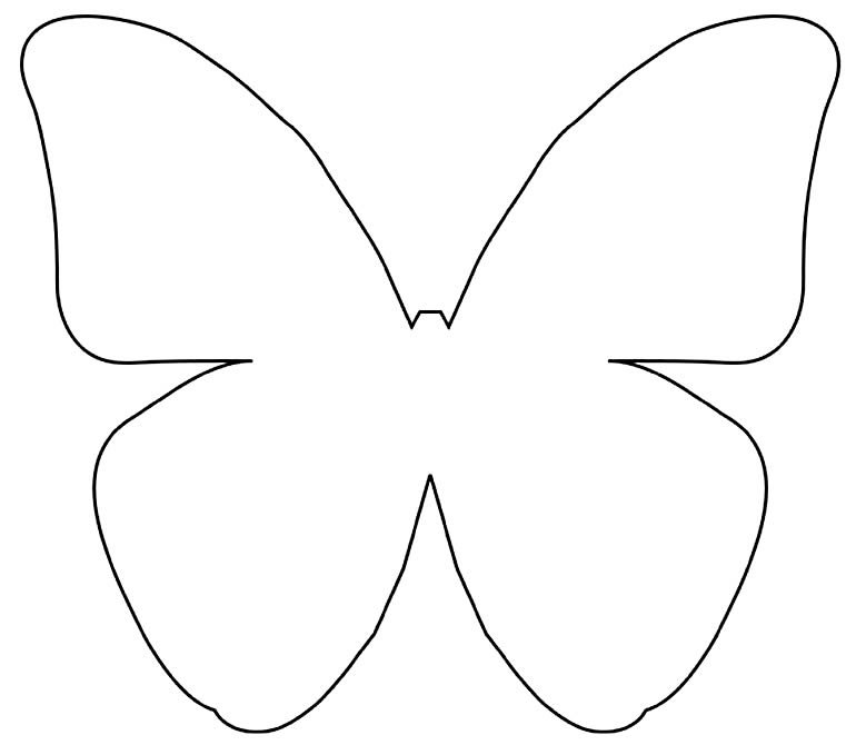 Molde de borboleta para recortar