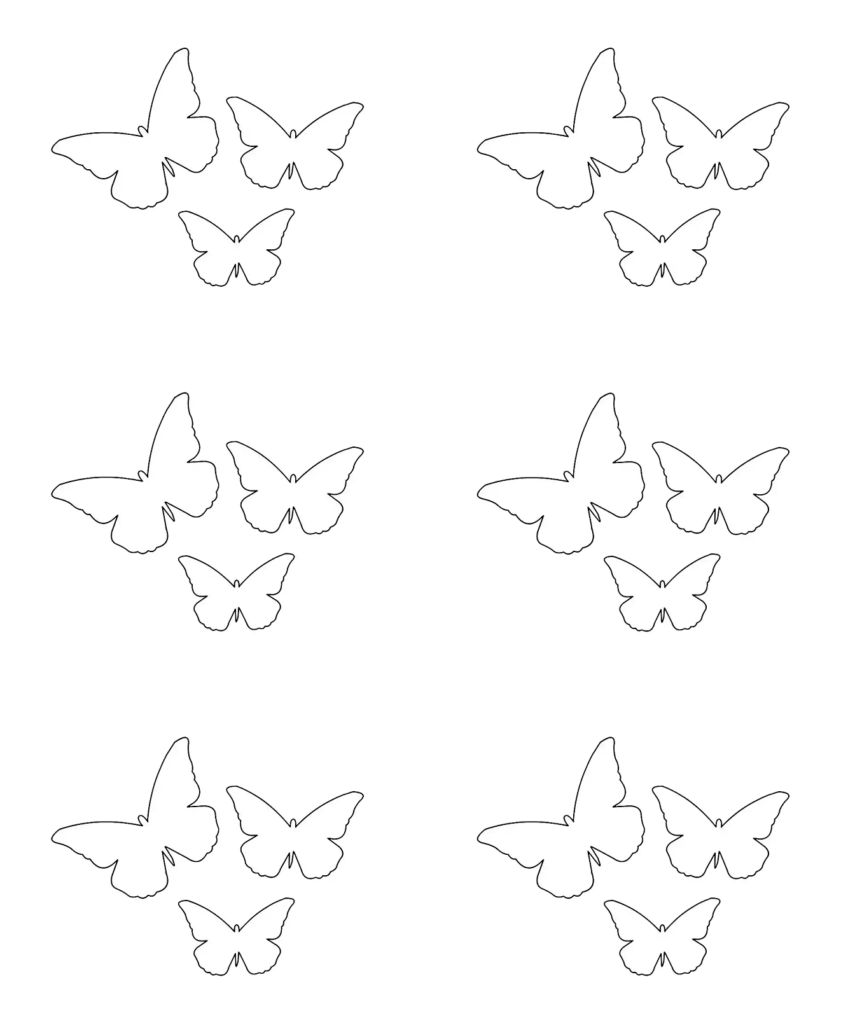 Molde de borboleta pequena