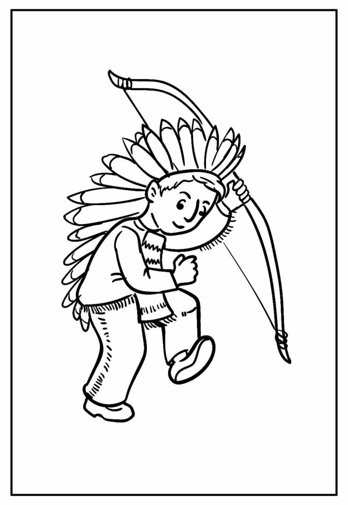 desenho de indio para colorir 11