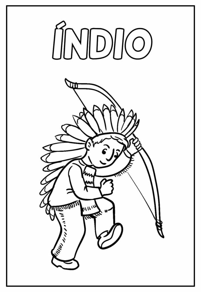 desenho de indio para colorir 12