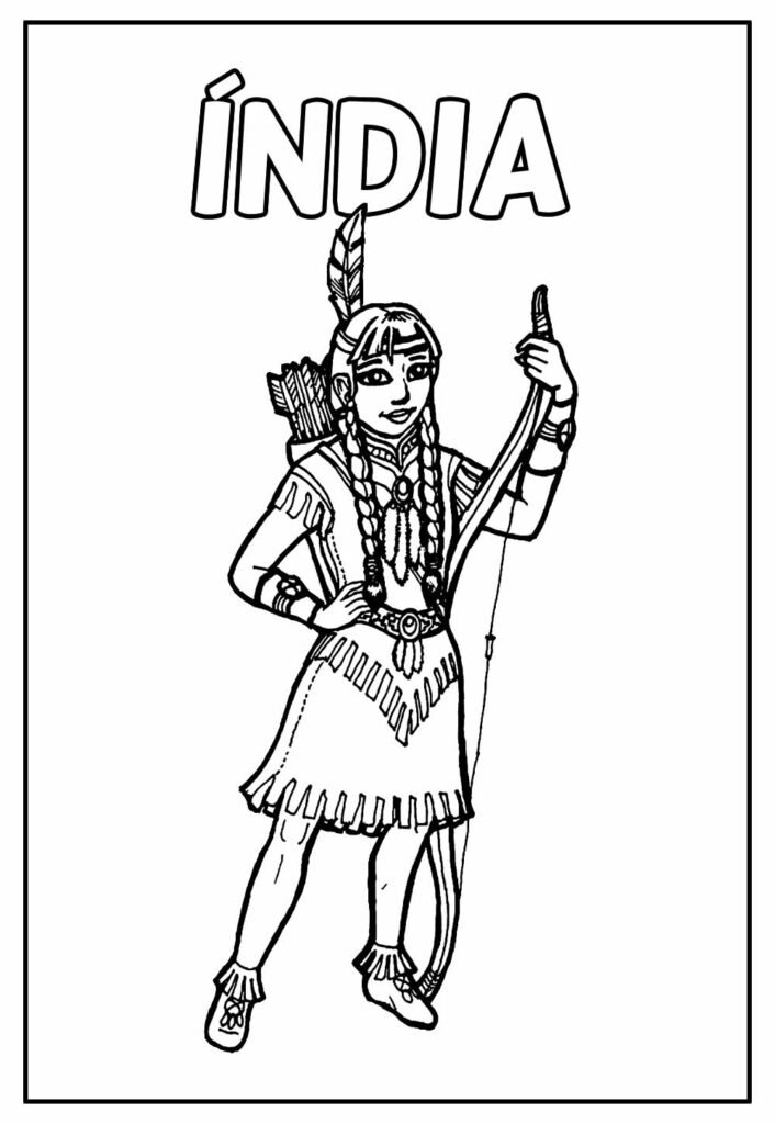 desenho de indio para colorir 19