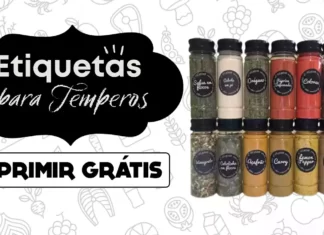 etiquetas para temperos