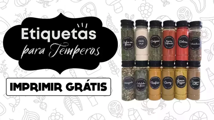 etiquetas para temperos