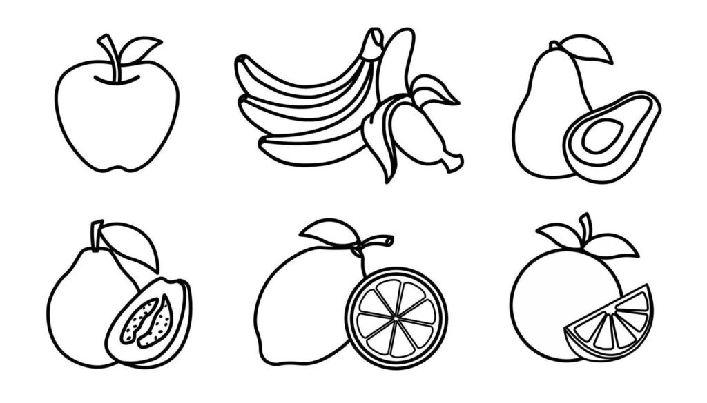 frutas para desenhar