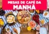 mesa de café da manhã simples