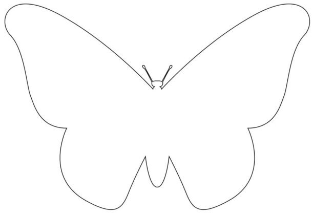 Moldes de borboleta para imprimir e recortar grátis