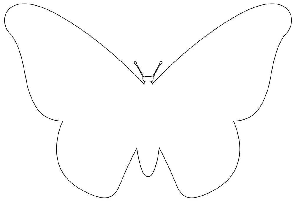 molde borboleta a4