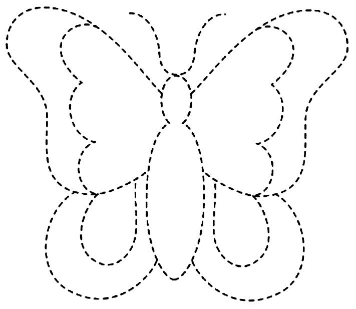 molde borboleta crianca