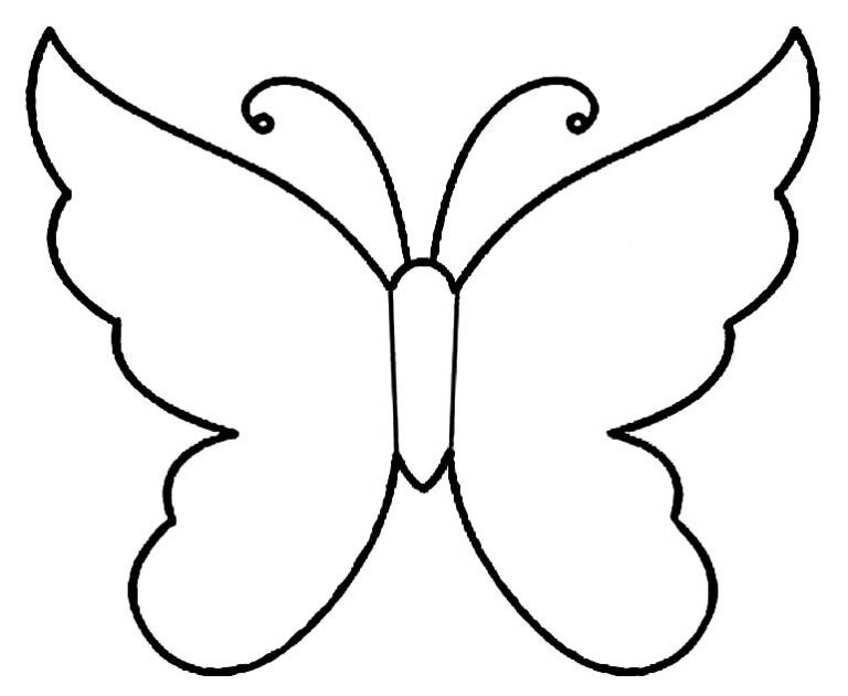 Moldes de borboleta para imprimir e recortar grátis