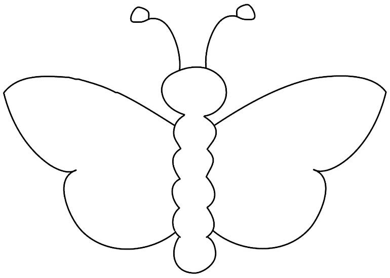 molde borboleta infantil