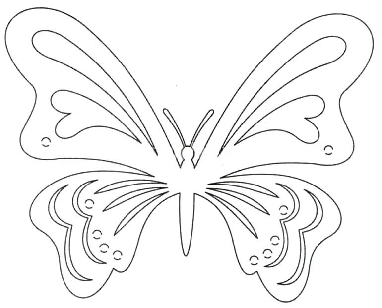 molde borboleta pintar