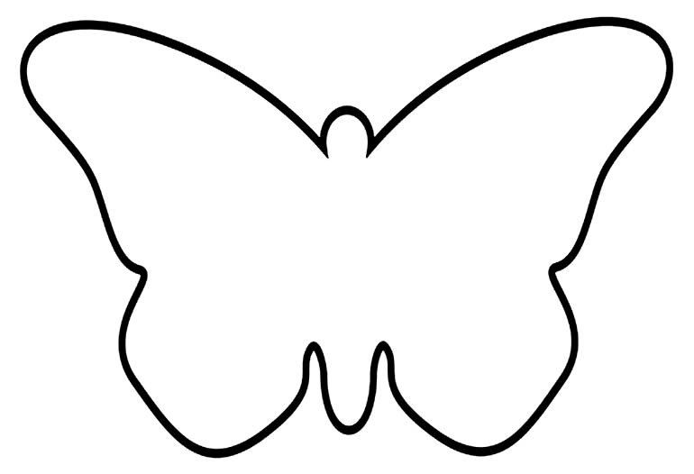 molde borboleta simples