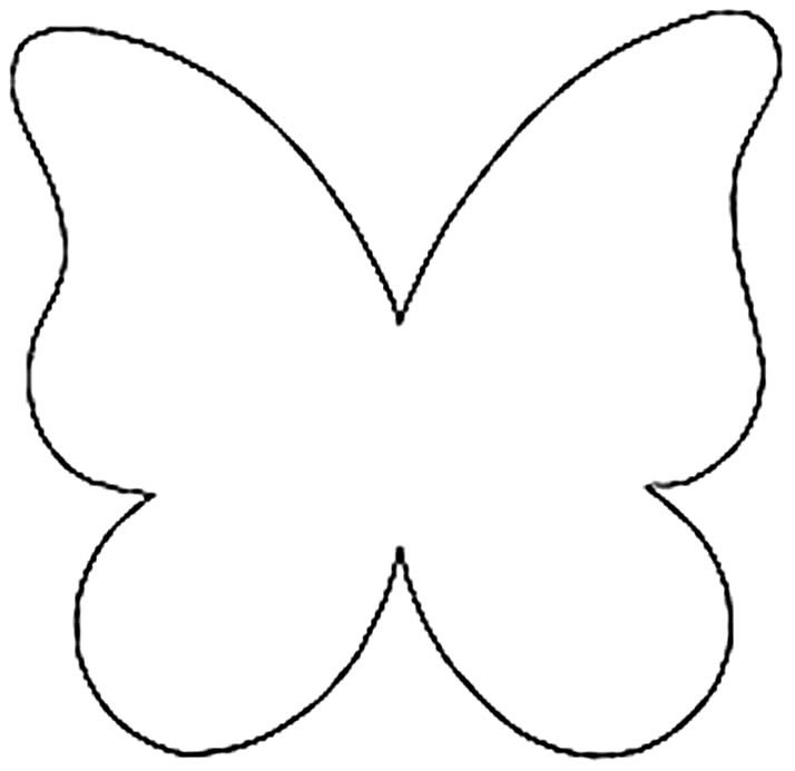 molde borboleta template