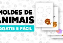 moldes de animais em eva