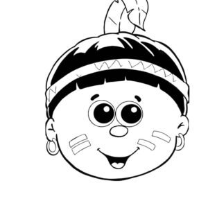 Desenhos de Índio para Colorir e Imprimir (Dia dos Povos Indígenas)