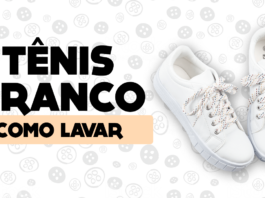 Como lavar tênis branco