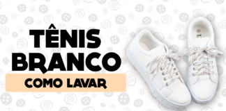 Como lavar tênis branco
