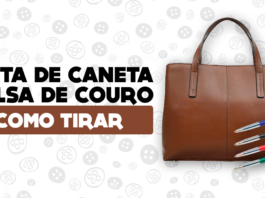 Como tirar tinta de caneta de bolsa de couro