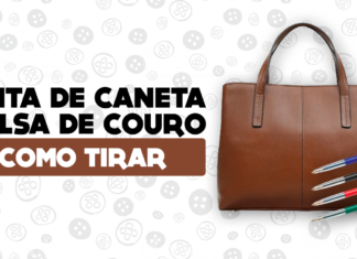 Como tirar tinta de caneta de bolsa de couro