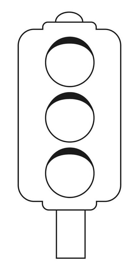 desenho semafoto para pintar