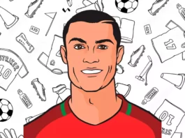 Cristiano Ronaldo para Colorir