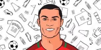 Cristiano Ronaldo para Colorir