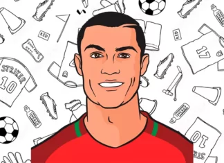 Cristiano Ronaldo para Colorir