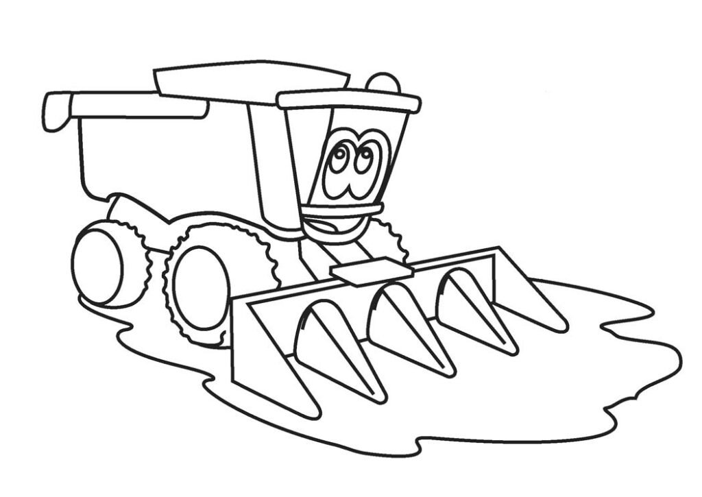 Trator John Deere Para Colorir
