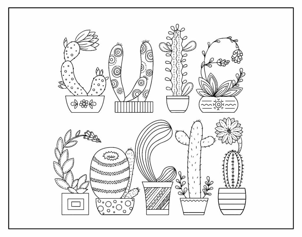 desenho de cacto para colorir 29
