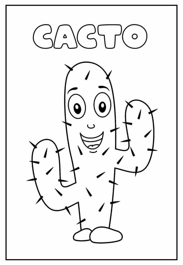 desenho de cactos para colorir 13