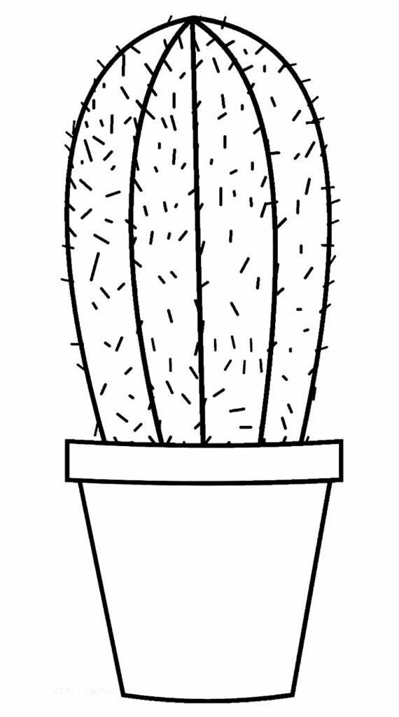 desenho de cactos para colorir 4