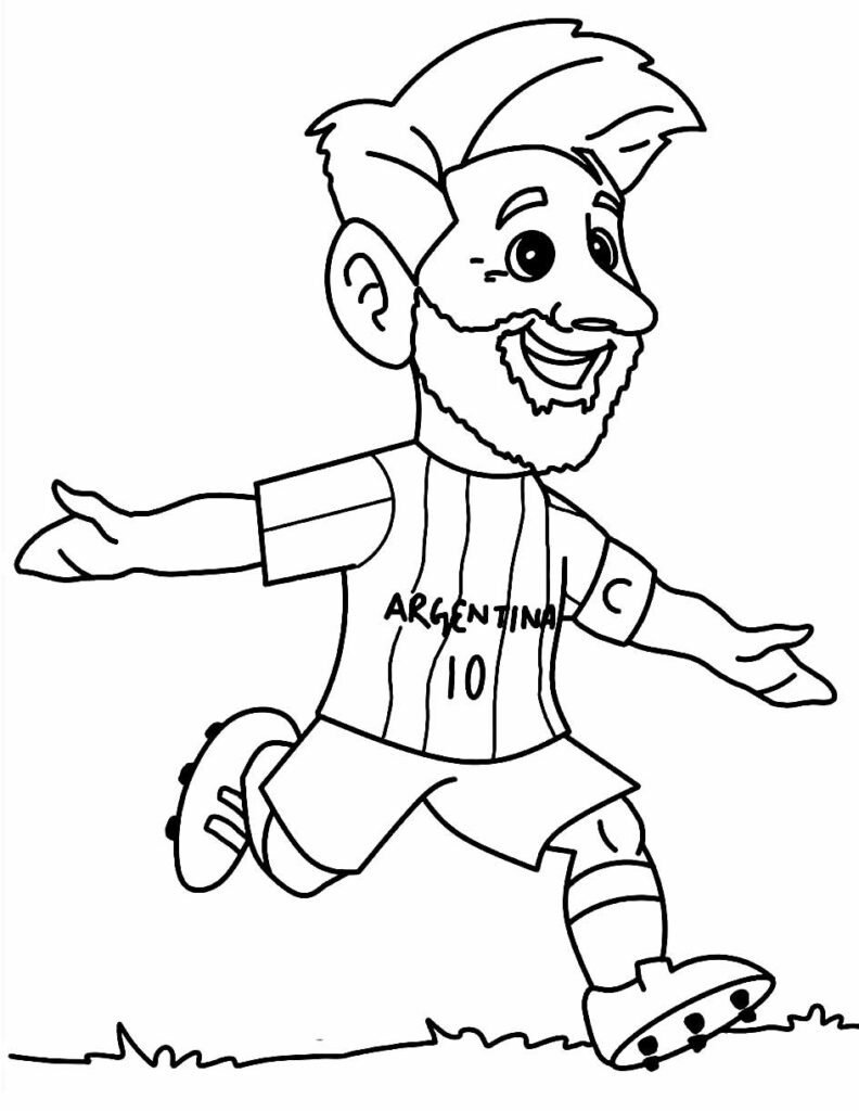 desenho de messi para colorir 14 desenho de messi para colorir 14