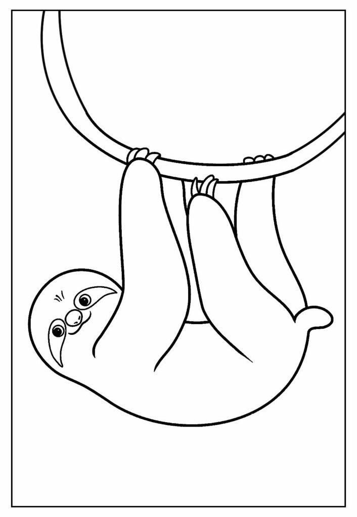 desenho do bicho preguica para colorir 13