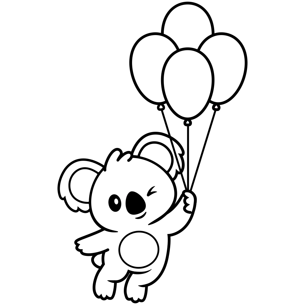 desenhos coala para colorir crianças