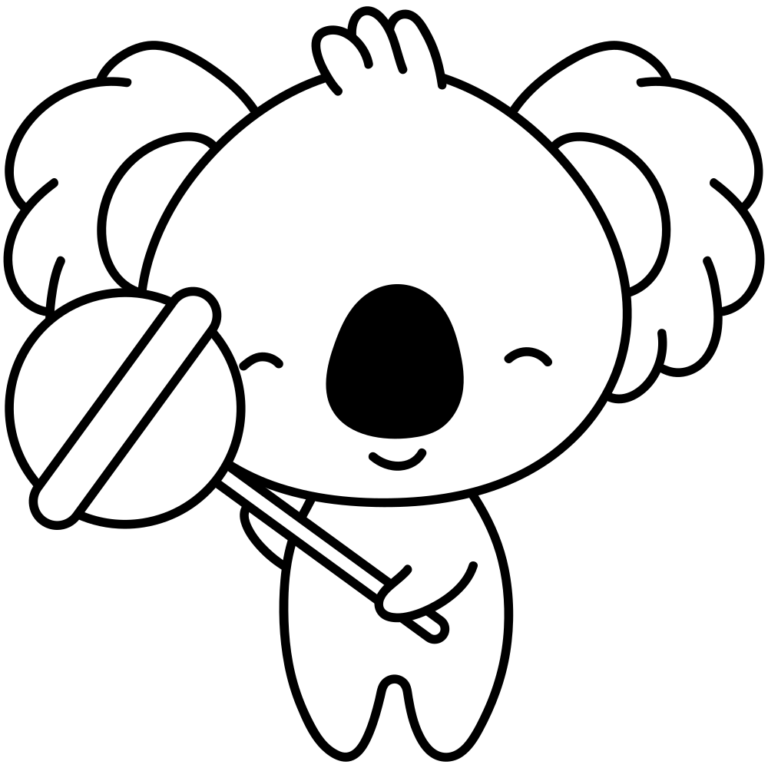 Desenhos de Coala para Colorir e Imprimir - Aprender a Desenhar