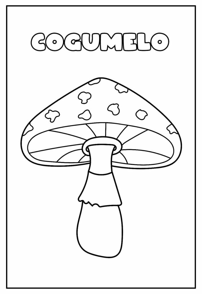 desenhos de cogumelo para colorir 18