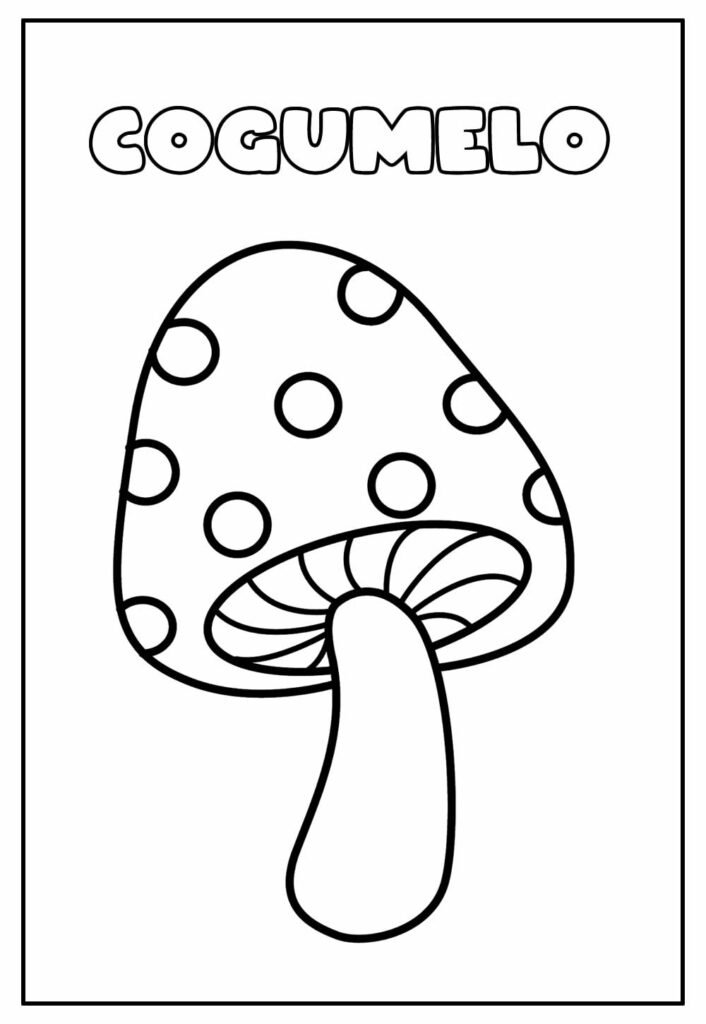 desenhos de cogumelo para colorir 2