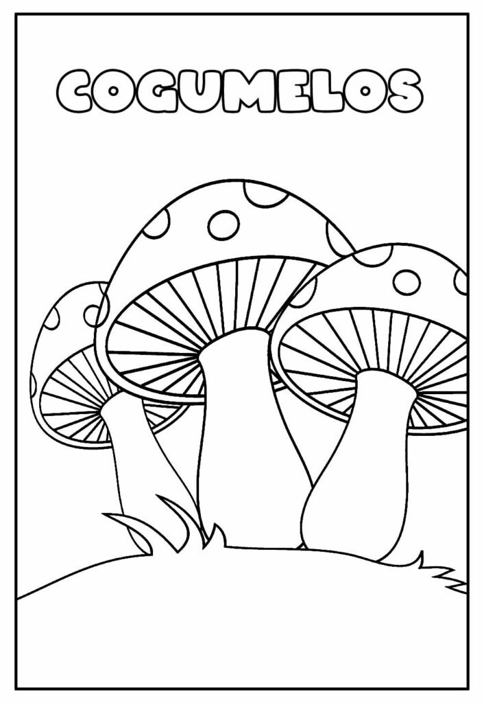 desenhos de cogumelo para colorir 9