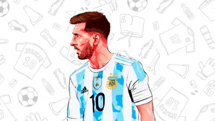 messi para colorir