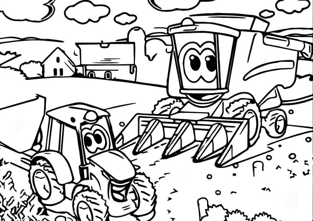 trator para colorir 33