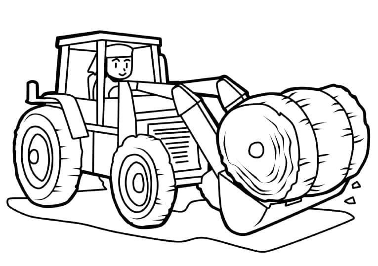 trator para colorir 35