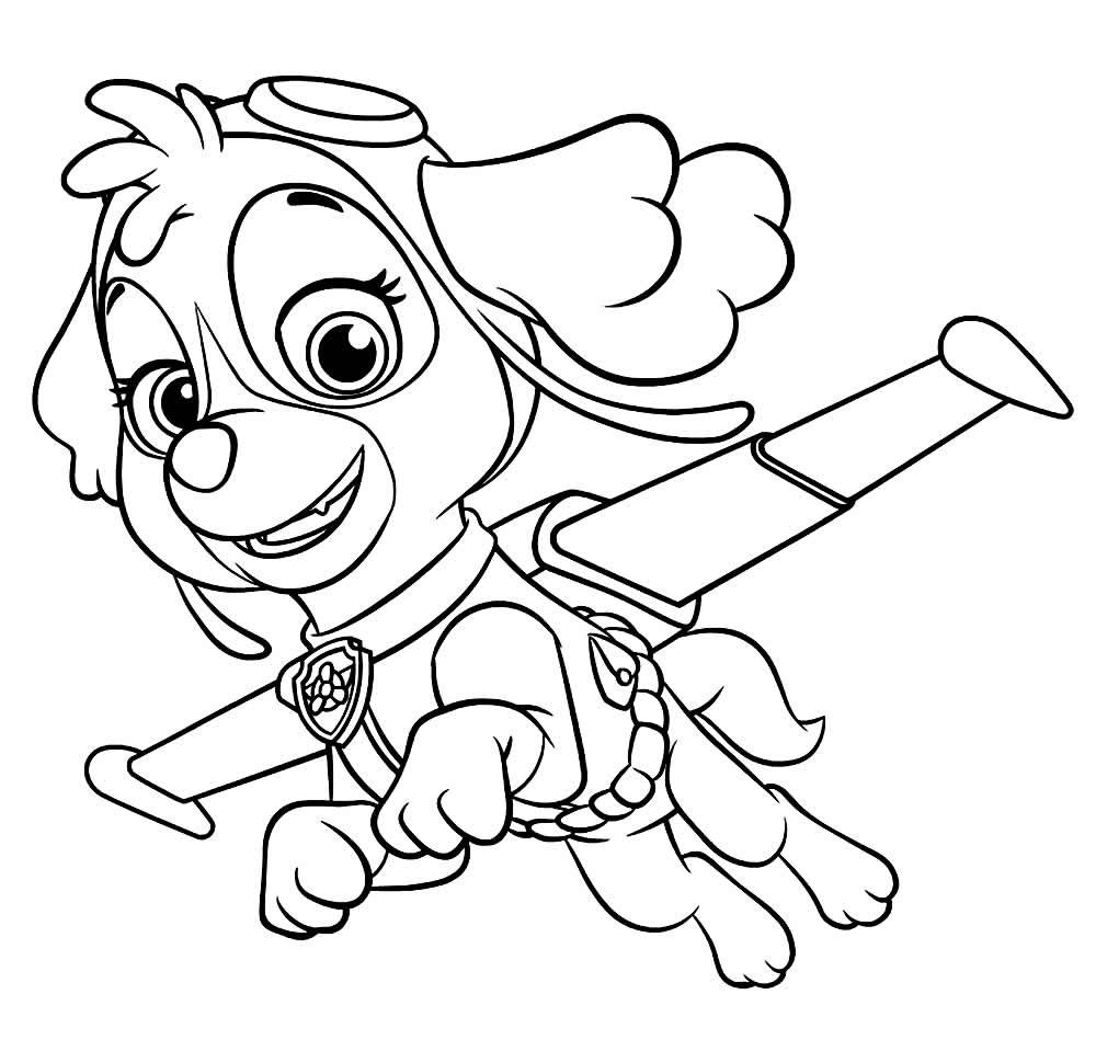 desenho da skye para colorir 1