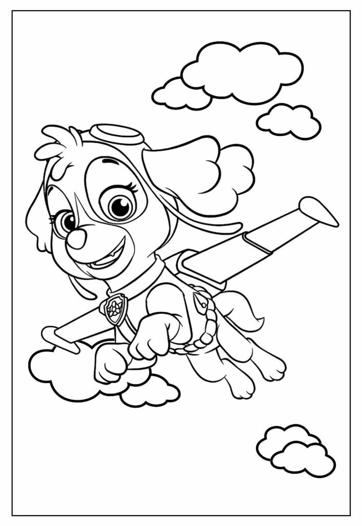 desenho da skye para colorir 2