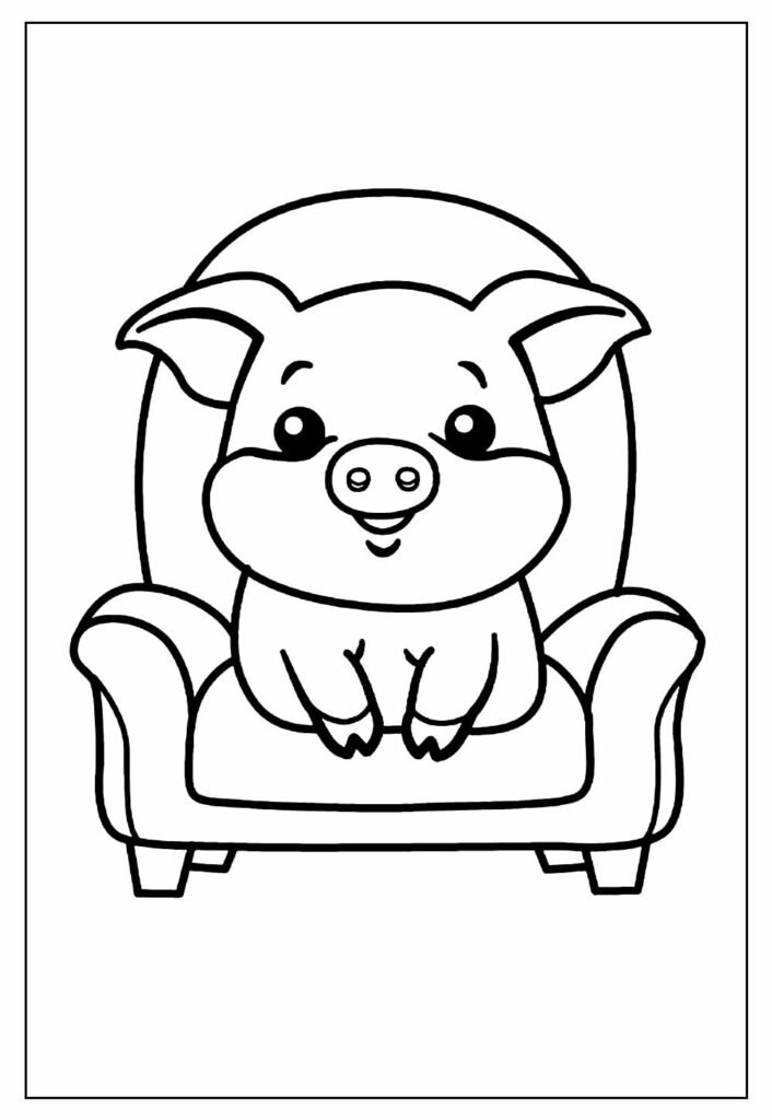 desenho de porco para colorir 12